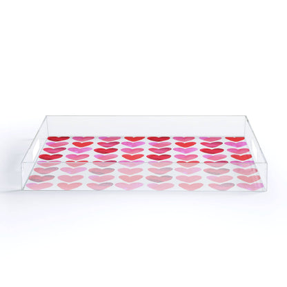 Small Acrylic Tray | Heart Watercolor