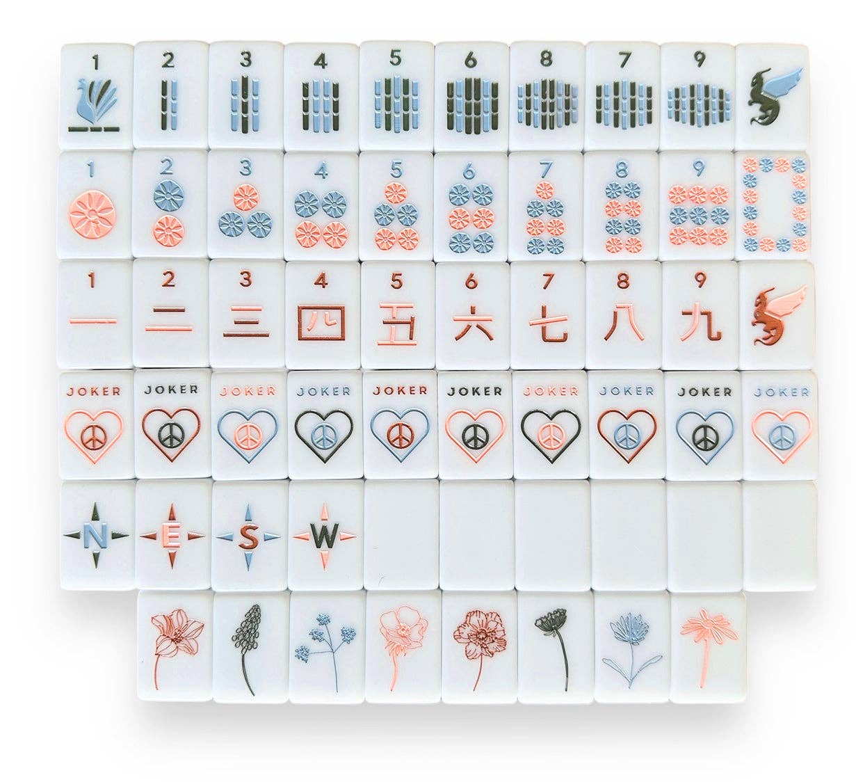 Peace Love Mahjong OG Mahj Tiles Desert Dreams Tiles