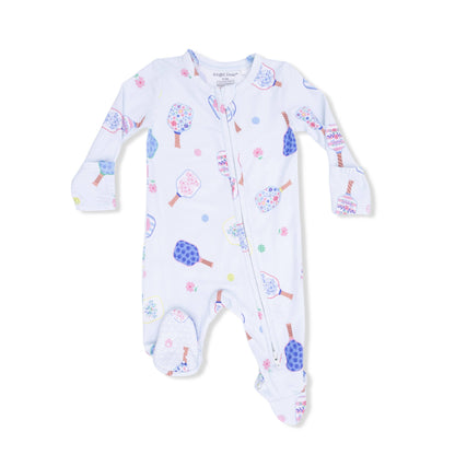 Angel Dear Floral Pickleball | 2 Way Zipper Footie