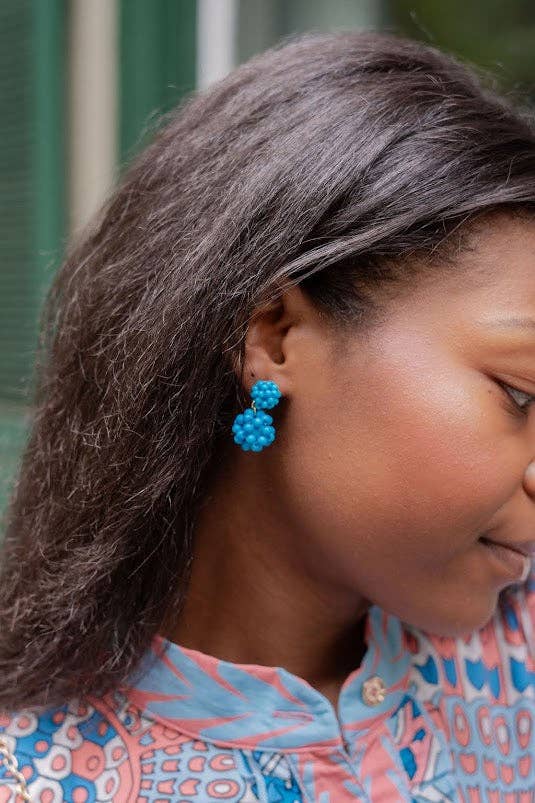 Lisi Lerch Kate Turquoise Cluster Earring