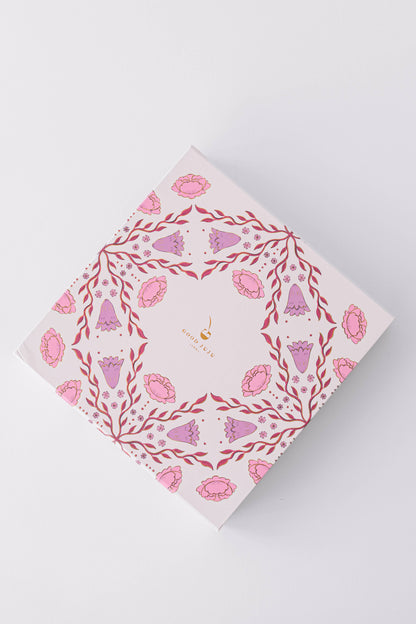 Pink & Purple Folk Pattern Luxury Stationery Set