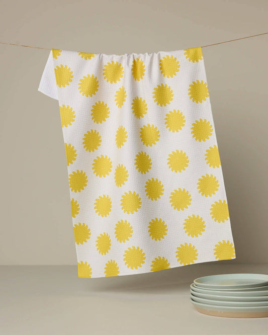Geometry Sunny Side Tea Towel