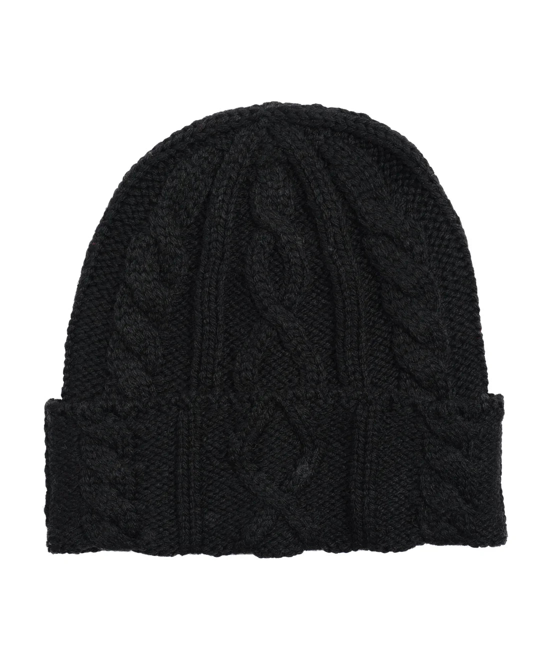 Mixed Cable Hat- Black