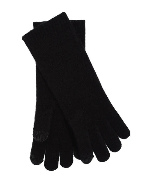 Wool/Cashmere Gloves- Black