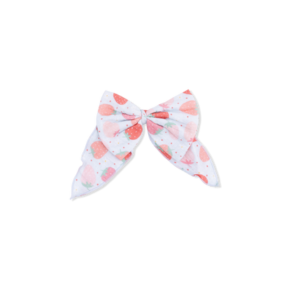 Angel Dear Strawberry Bliss | Large Bow