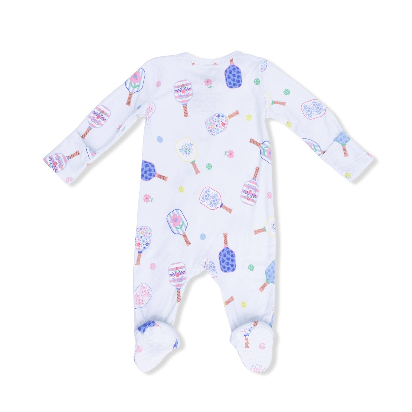 Angel Dear Floral Pickleball | 2 Way Zipper Footie