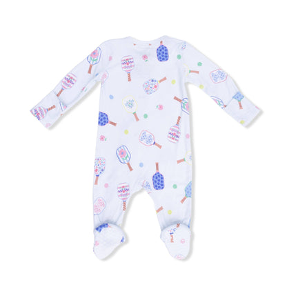 Angel Dear Floral Pickleball | 2 Way Zipper Footie