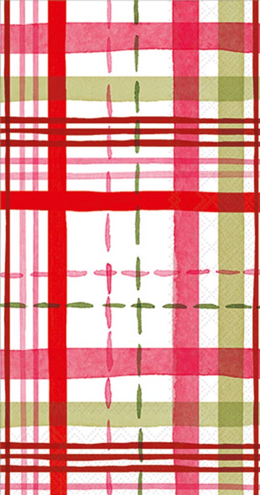 Merry Berry Plaid Paper Guest Towels