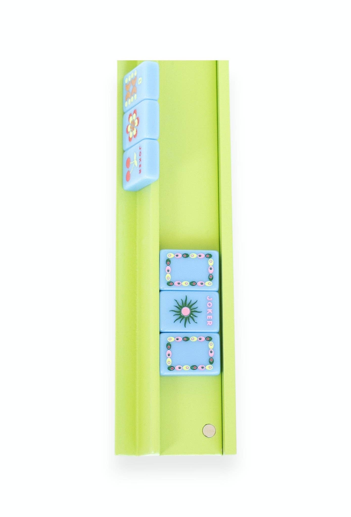 Peace Love Mahjong Mahjong Racks & Pushers | Chartreuse
