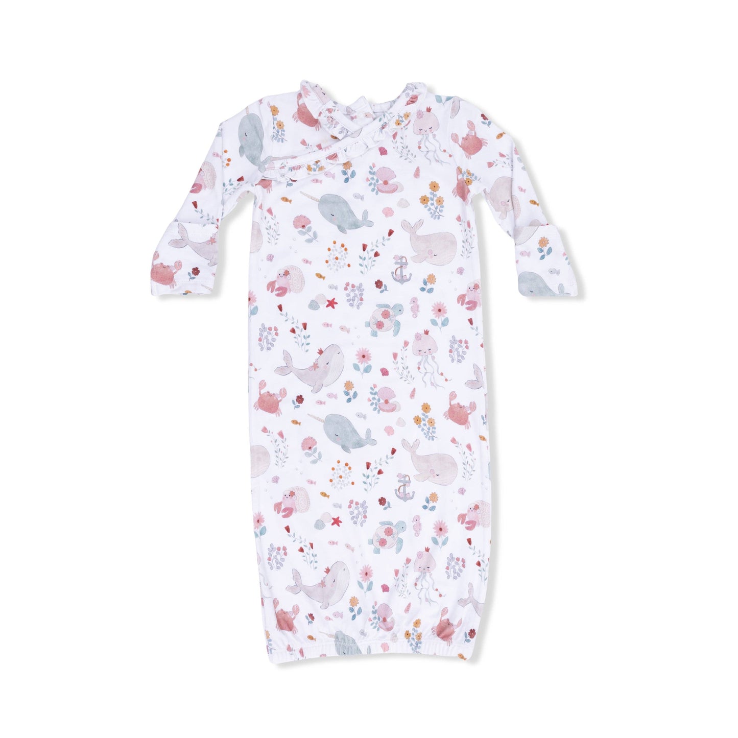 Angel Dear Garden Sea Creatures | Kimono Gown 0-3 Months