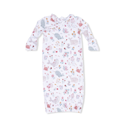 Angel Dear Garden Sea Creatures | Kimono Gown 0-3 Months