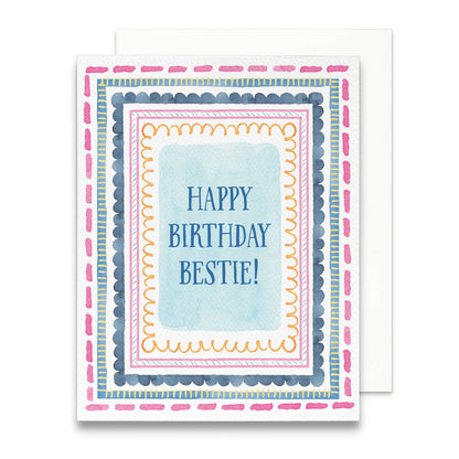 Happy Birthday Bestie Greeting Card