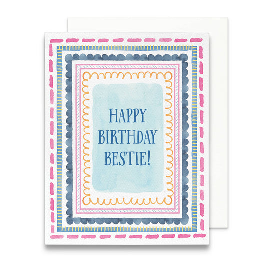 Happy Birthday Bestie Greeting Card