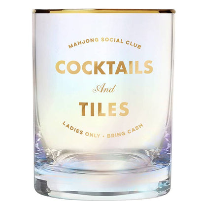 Gold Foil Rocks Glass |Cocktails and Tiles