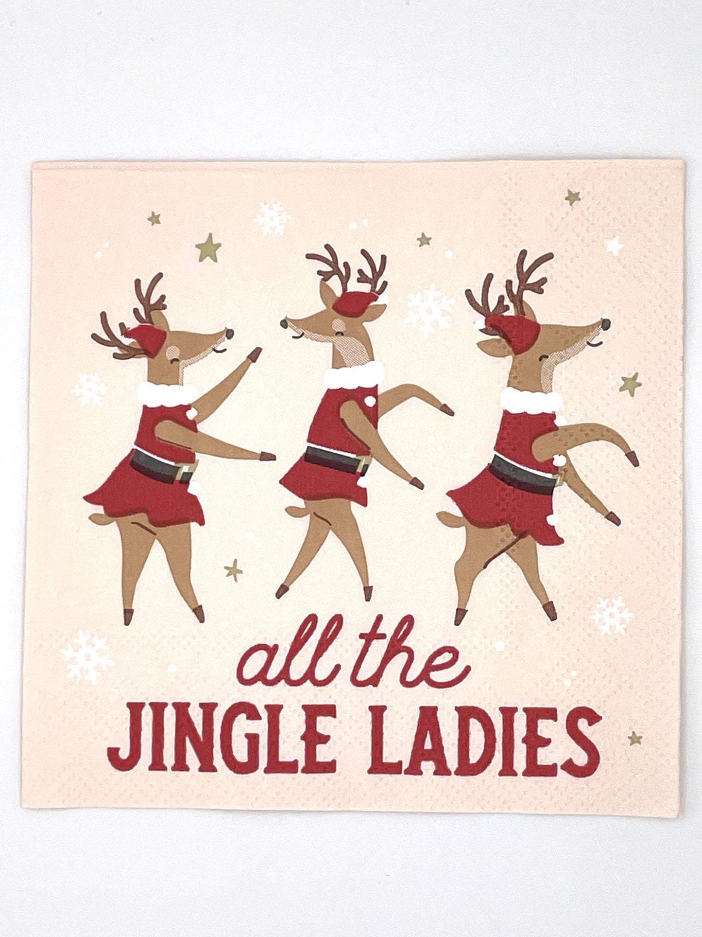 All The Jingle Ladies Paper Cocktail Napkins