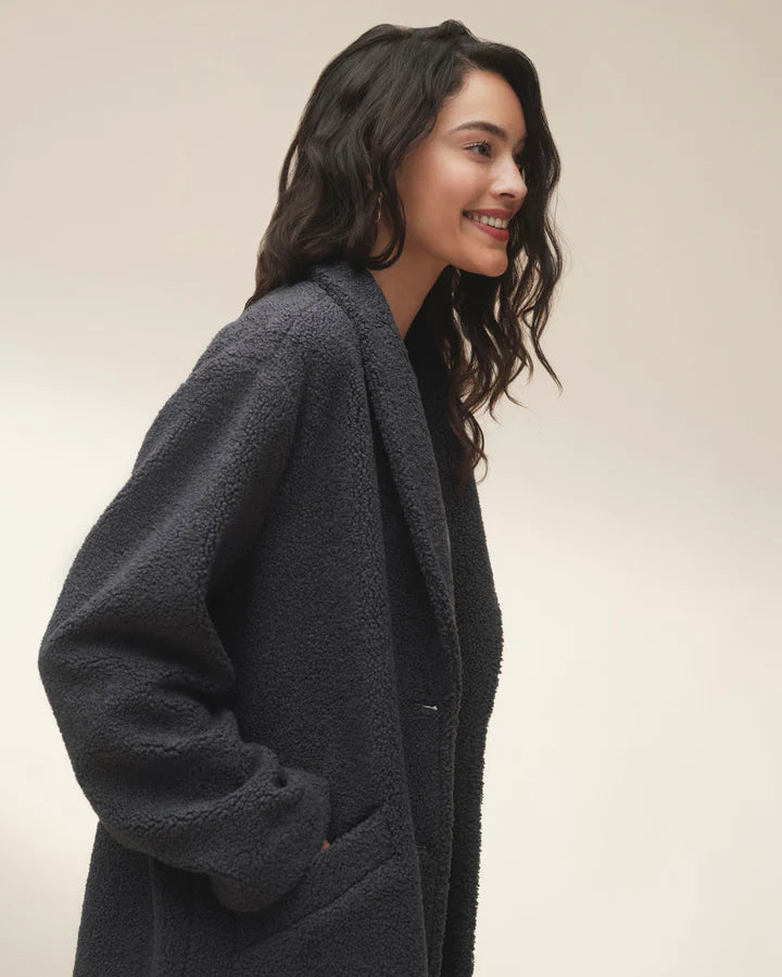 Splendid Sivan Double Breasted Boucle Coat