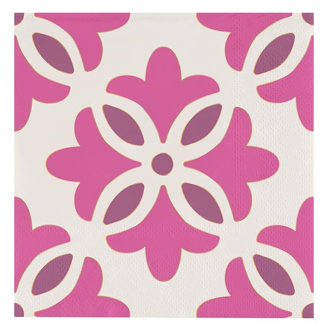 Ceramic Napkin Tray & Napkins - Moroccan Tiles