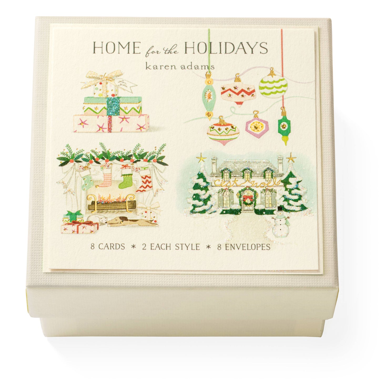 Karen Adams Designs Home for the Holidays Gift Enclosure Box