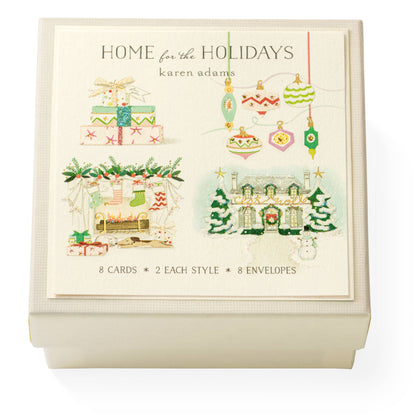 Karen Adams Designs Home for the Holidays Gift Enclosure Box