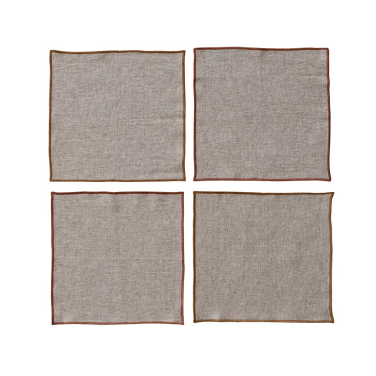 Linen Blend Cocktail Napkins