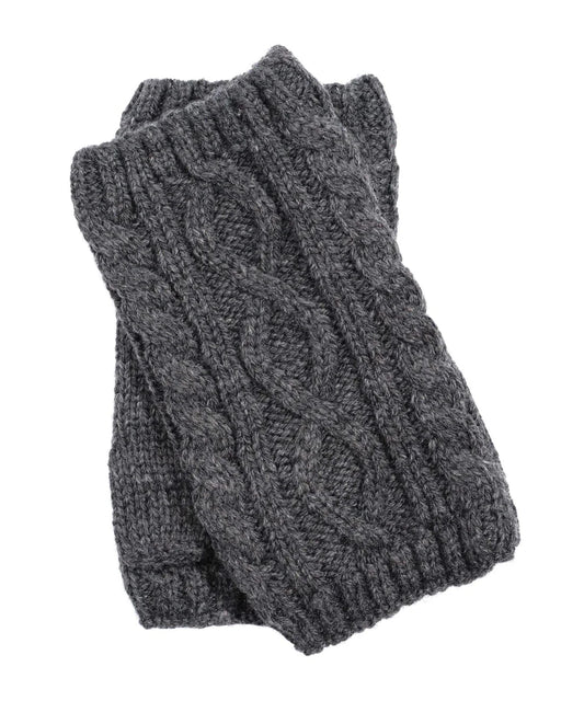 Mixed Cable Handwarmer- Charcoal