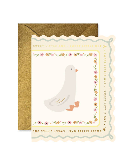 Ginger P. Designs Sweet Little Goose Greeting Card | Baby