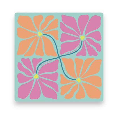 Peace Love Mahjong Mat | Flower Cherry Bloom