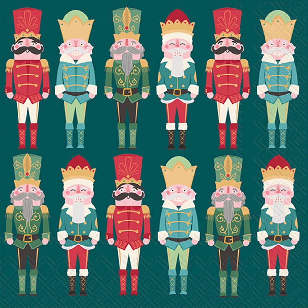 Only Nutcrackers Christmas Paper Cocktail Napkins