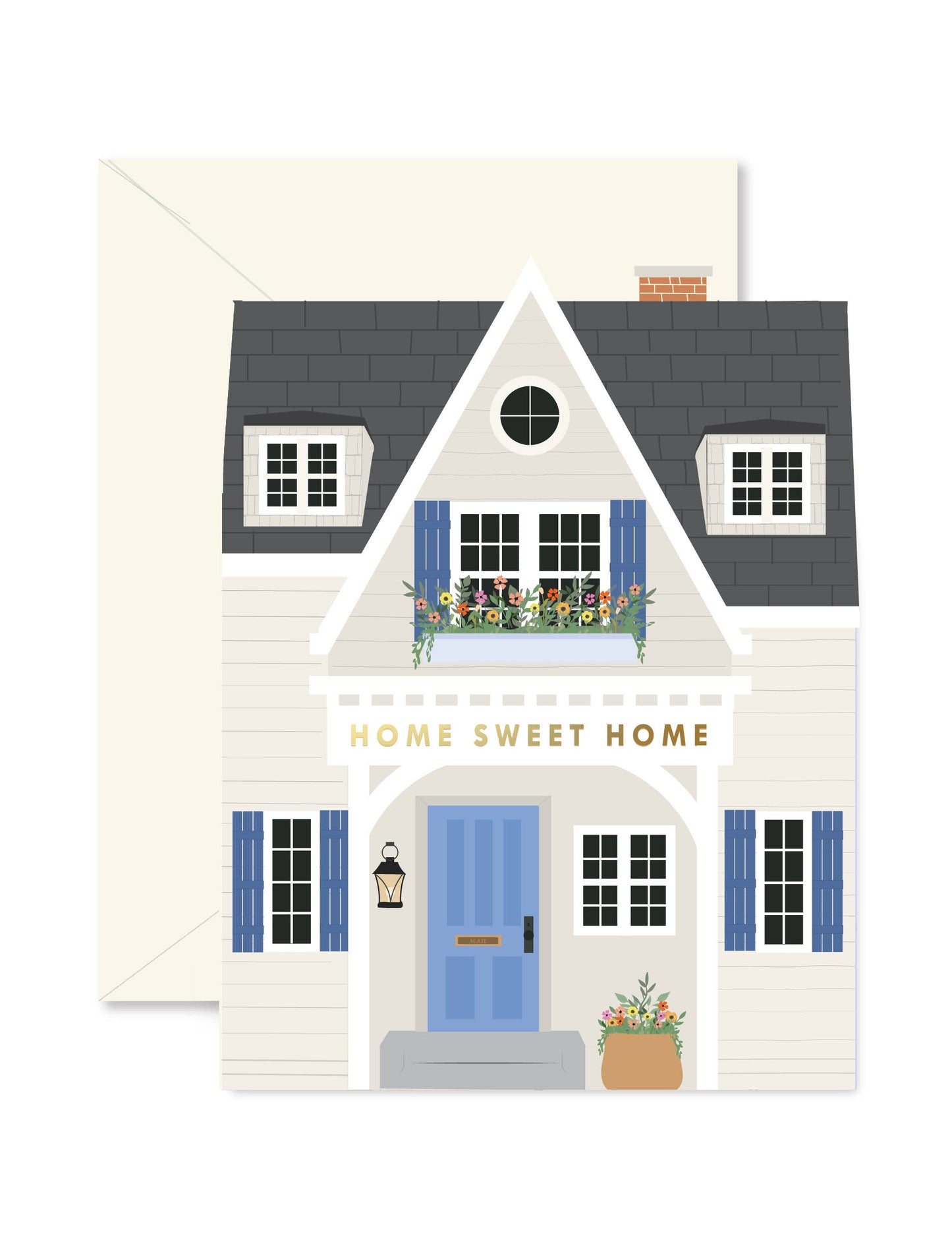Ginger P. Designs Blue Home Sweet Home Greeting Card | New Home