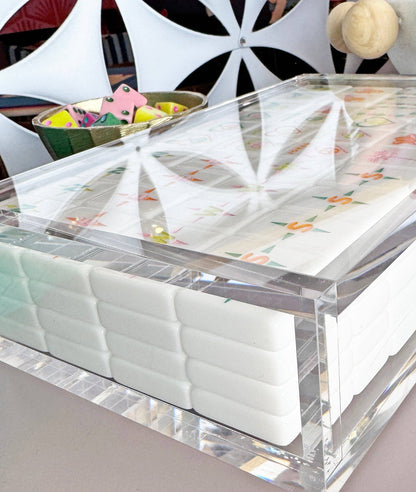 Peace Love Mahjong Tile Display Box | Lucite