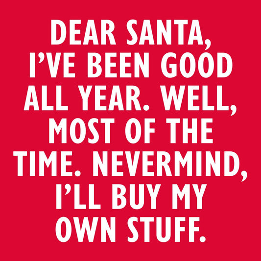 Dear Santa Paper Cocktail Napkin