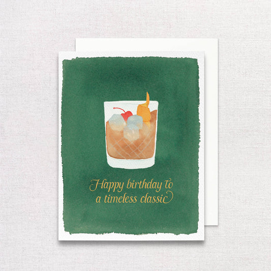 Gert & Co Timeless Classic Old Fashioned Greeting Card | Birthday