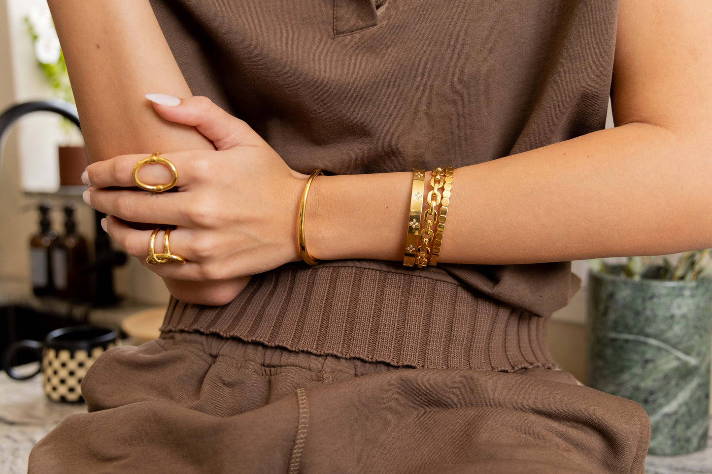 Gold Flora Bracelet