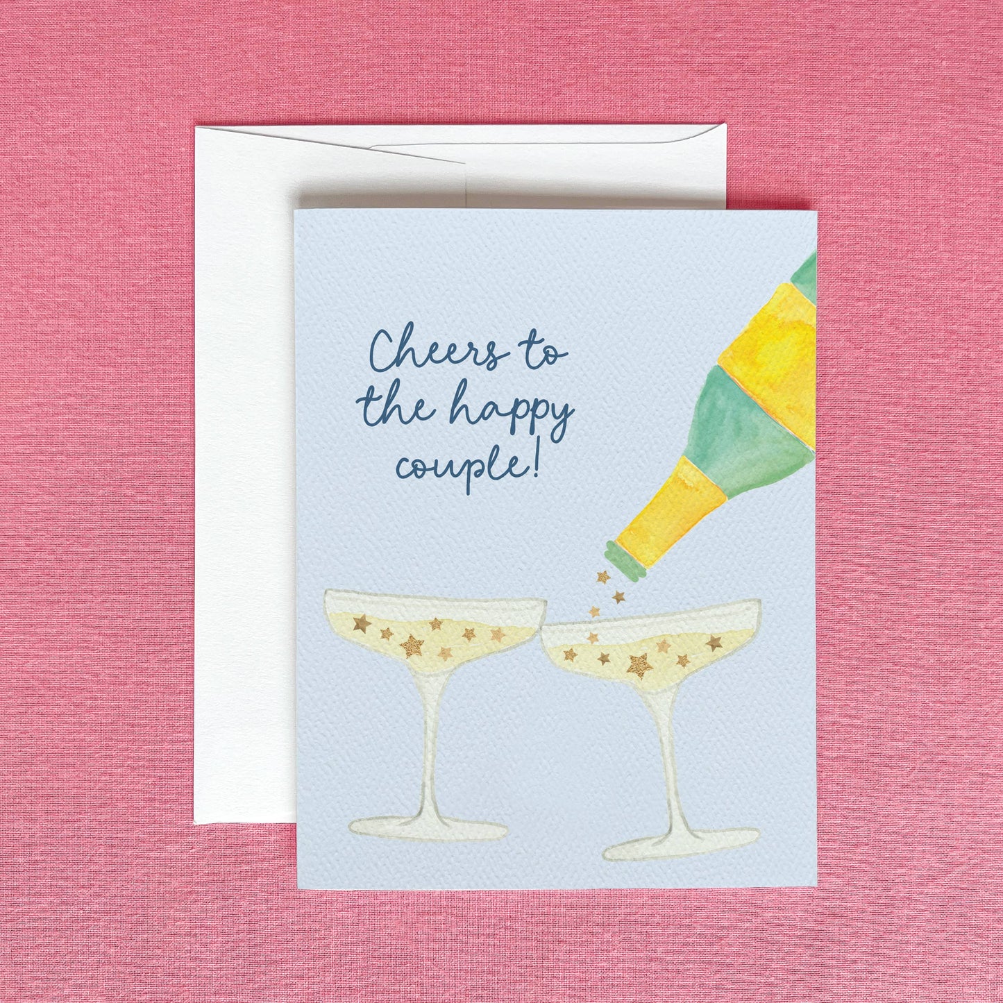 Cheers to the Happy Couple Greeting Card