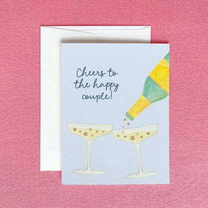 Cheers to the Happy Couple Greeting Card