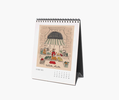 Rifle 2026 Travel Sketchbook Desk Calendar