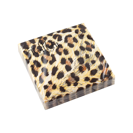 Leopard Print Paper Cocktail Napkin