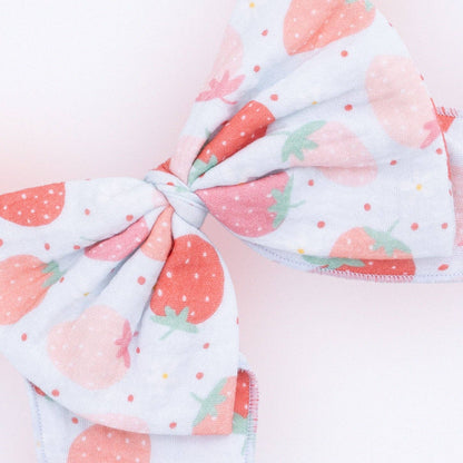 Angel Dear Strawberry Bliss | Large Bow