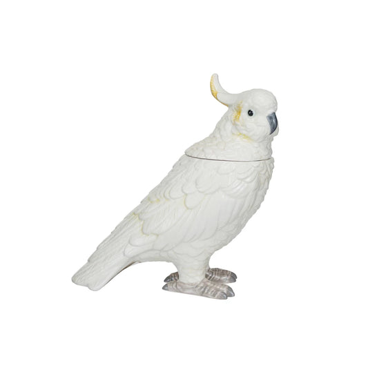 Ceramic Cockatoo Shaped Jar With Lid
