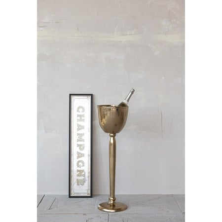 Gold Finish Bottle Cooler