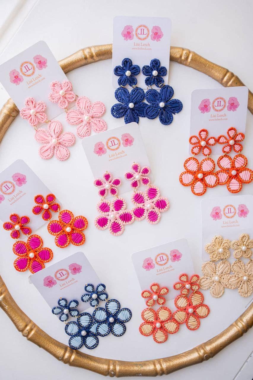 Lisi Lerch Marigold Natural Raffia Earring