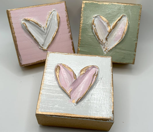 Coddiwomple Light Pink Heart With White Block 3x3