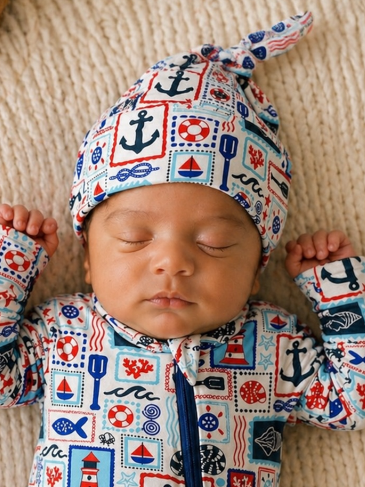 SpearmintLOVE Knot Beanie | Seaside Stamps