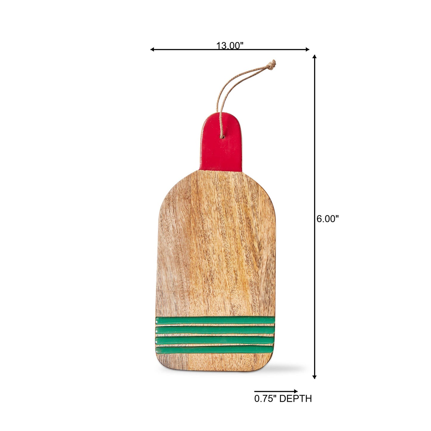 Small Cabana Stripe Mango Board