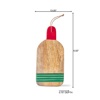 Small Cabana Stripe Mango Board