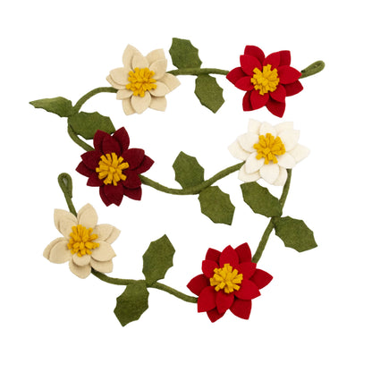 Christmas Garland | Poinsettia