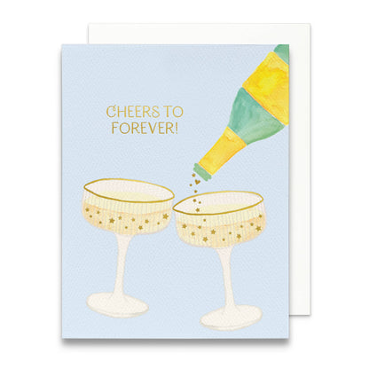 Gert & Co Champagne Greeting Card | Wedding