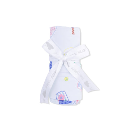 Angel Dear Floral Pickleball | Swaddle Blanket