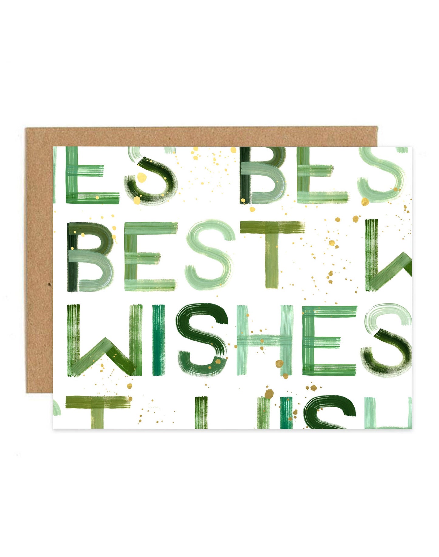 Best Wishes Block Birthday Greeting Card