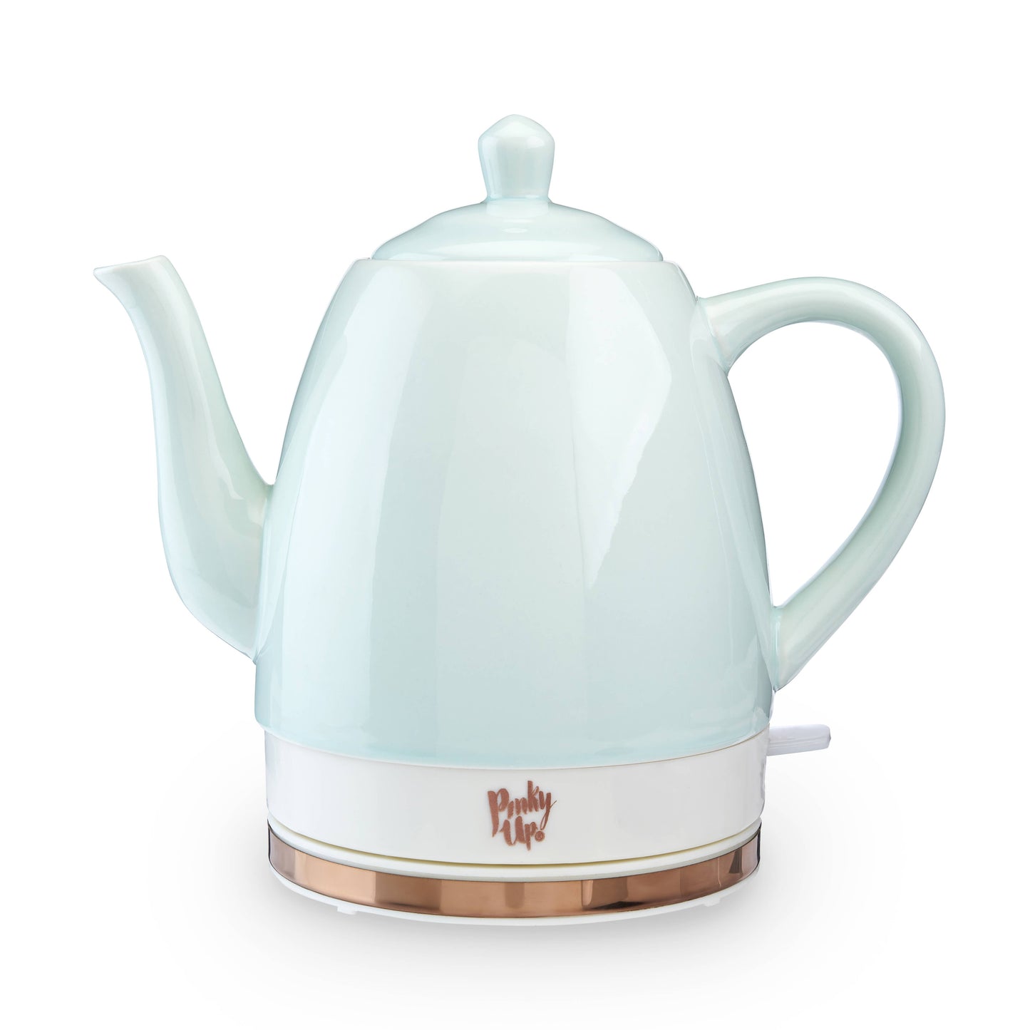 Pinky Up - Noelle™ Ceramic Electric Gooseneck Tea Kettle - 50oz - Mint